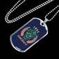 True Sheriff Necklace Stainless Steel or 18k Gold Dog Tag 24"-Express Your Love Gifts