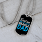 Trust Beagle Dad Necklace Stainless Steel or 18k Gold Dog Tag 24" Chain-Express Your Love Gifts