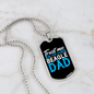 Trust Beagle Dad Necklace Stainless Steel or 18k Gold Dog Tag 24" Chain-Express Your Love Gifts