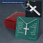 Trust In God Proverbs Cross Necklace Message Card W Ball Chain Pendant-Express Your Love Gifts