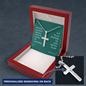 Trust In God Proverbs Cross Necklace Message Card W Ball Chain Pendant-Express Your Love Gifts