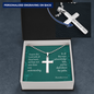 Trust In God Proverbs Cross Necklace Message Card W Ball Chain Pendant-Express Your Love Gifts
