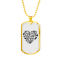 Trust In Lord Christian Necklace Stainless Steel or 18k Gold Dog Tag 24" Chain-Express Your Love Gifts