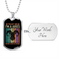 Trust Me Aries Zodiac Necklace Stainless Steel or 18k Gold Dog Tag 24" Chain-Express Your Love Gifts