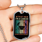 Trust Me Cancer Zodiac Necklace Stainless Steel or 18k Gold Dog Tag 24" Chain-Express Your Love Gifts