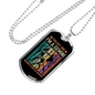 Trust Me Gemini Zodiac Necklace Stainless Steel or 18k Gold Dog Tag 24" Chain-Express Your Love Gifts
