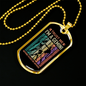 Trust Me Gemini Zodiac Necklace Stainless Steel or 18k Gold Dog Tag 24" Chain-Express Your Love Gifts