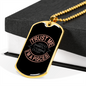Trust Me I'm Pisces Zodiac Necklace Stainless Steel or 18k Gold Dog Tag 24" Chain-Express Your Love Gifts