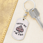 Trust Me I'm Pro Gambler Keychain Stainless Steel or 18k Gold Dog Tag Keyring-Express Your Love Gifts