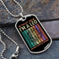 Trust Me Leo Zodiac Necklace Stainless Steel or 18k Gold Dog Tag 24" Chain-Express Your Love Gifts