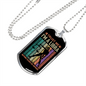 Trust Me Libra Zodiac Necklace Stainless Steel or 18k Gold Dog Tag 24" Chain-Express Your Love Gifts