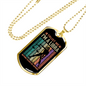 Trust Me Libra Zodiac Necklace Stainless Steel or 18k Gold Dog Tag 24" Chain-Express Your Love Gifts