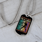 Trust Me Libra Zodiac Necklace Stainless Steel or 18k Gold Dog Tag 24" Chain-Express Your Love Gifts