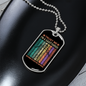 Trust Me Sagittarius Zodiac Necklace Stainless Steel or 18k Gold Dog Tag 24" Chain-Express Your Love Gifts