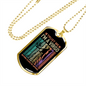 Trust Me Virgo Zodiac Necklace Stainless Steel or 18k Gold Dog Tag 24" Chain-Express Your Love Gifts