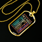 Trust Me Virgo Zodiac Necklace Stainless Steel or 18k Gold Dog Tag 24" Chain-Express Your Love Gifts