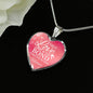 Tue Love Is Forever In Our Hearts Necklace Stainless Steel or 18k Gold Heart Pendant 18-22"-Express Your Love Gifts