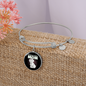 Tulear Cotton Mom Bracelet Stainless Steel or 18k Gold Circle Bangle-Express Your Love Gifts