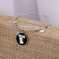 Tulear Cotton Mom Bracelet Stainless Steel or 18k Gold Circle Bangle-Express Your Love Gifts