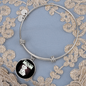 Tulear Cotton Mom Bracelet Stainless Steel or 18k Gold Circle Bangle-Express Your Love Gifts