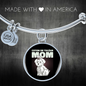 Tulear Cotton Mom Bracelet Stainless Steel or 18k Gold Circle Bangle-Express Your Love Gifts