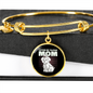 Tulear Cotton Mom Bracelet Stainless Steel or 18k Gold Circle Bangle-Express Your Love Gifts
