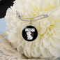 Tulear Cotton Mom Bracelet Stainless Steel or 18k Gold Circle Bangle-Express Your Love Gifts