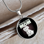 Tulear Cotton Mom Circle Necklace Stainless Steel or 18k Gold 18-22"-Express Your Love Gifts