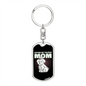 Tulear Cotton Mom Keychain Stainless Steel or 18k Gold Dog Tag Keyring-Express Your Love Gifts