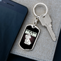 Tulear Cotton Mom Keychain Stainless Steel or 18k Gold Dog Tag Keyring-Express Your Love Gifts
