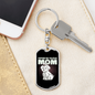 Tulear Cotton Mom Keychain Stainless Steel or 18k Gold Dog Tag Keyring-Express Your Love Gifts