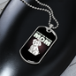 Tulear Cotton Mom Necklace Stainless Steel or 18k Gold Dog Tag 24" Chain-Express Your Love Gifts
