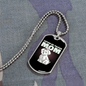 Tulear Cotton Mom Necklace Stainless Steel or 18k Gold Dog Tag 24" Chain-Express Your Love Gifts
