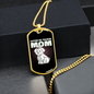 Tulear Cotton Mom Necklace Stainless Steel or 18k Gold Dog Tag 24" Chain-Express Your Love Gifts