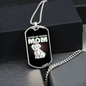 Tulear Cotton Mom Necklace Stainless Steel or 18k Gold Dog Tag 24" Chain-Express Your Love Gifts