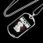 Tulear Cotton Mom Necklace Stainless Steel or 18k Gold Dog Tag 24" Chain-Express Your Love Gifts