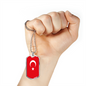 Turkey Flag Necklace Stainless Steel or 18k Gold Dog Tag 24" Chain-Express Your Love Gifts
