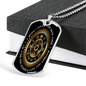Turn Back Time Dog Tag Stainless Steel or 18k Gold 24" Chain-Express Your Love Gifts