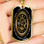 Turn Back Time Dog Tag Stainless Steel or 18k Gold 24" Chain-Express Your Love Gifts