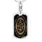Turn Back Time Swivel Keychain Dog Tag Stainless Steel or 18k Gold-Express Your Love Gifts