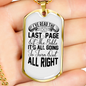 Turn Out Alright Christian Necklace Stainless Steel or 18k Gold Dog Tag 24" Chain-Express Your Love Gifts