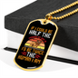 Twice Human Necklace Stainless Steel or 18k Gold Dog Tag 24" Chain-Express Your Love Gifts