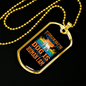 Twice Human Orange Necklace Stainless Steel or 18k Gold Dog Tag 24" Chain-Express Your Love Gifts