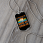 Twice Human Orange Necklace Stainless Steel or 18k Gold Dog Tag 24" Chain-Express Your Love Gifts