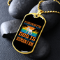 Twice Human Orange Necklace Stainless Steel or 18k Gold Dog Tag 24" Chain-Express Your Love Gifts