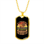 Twice Human Peach Necklace Stainless Steel or 18k Gold Dog Tag 24" Chain-Express Your Love Gifts