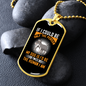 Twice Human Yellow Necklace Stainless Steel or 18k Gold Dog Tag 24" Chain-Express Your Love Gifts