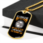 Twice Human Yellow Necklace Stainless Steel or 18k Gold Dog Tag 24" Chain-Express Your Love Gifts