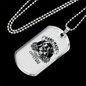Two Wheels Move The Soul Biker Necklace Stainless Steel or 18k Gold Dog Tag 24"-Express Your Love Gifts