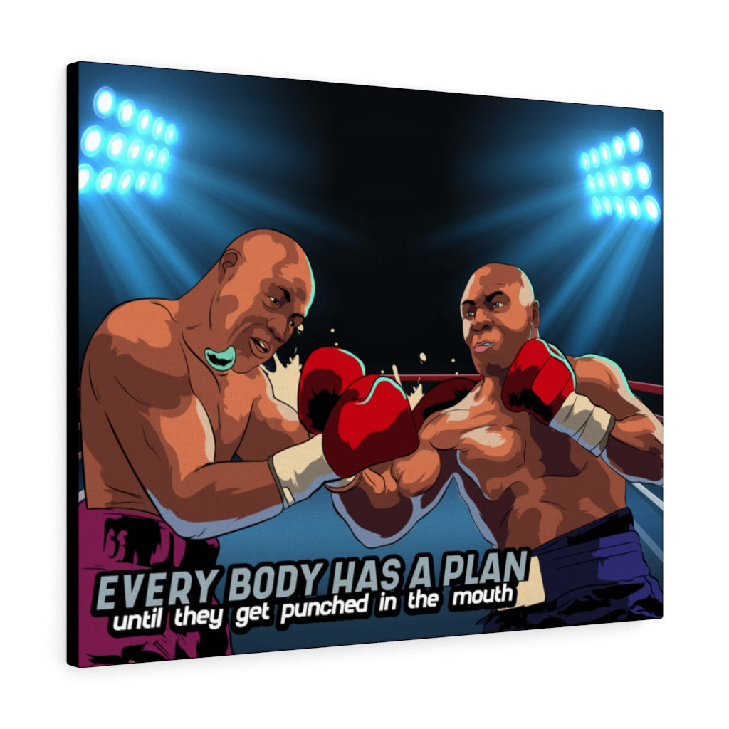 Tyson Everybody Has a Plan Motivational Verse Inspiring Wall Art Unframed-Express Your Love Gifts